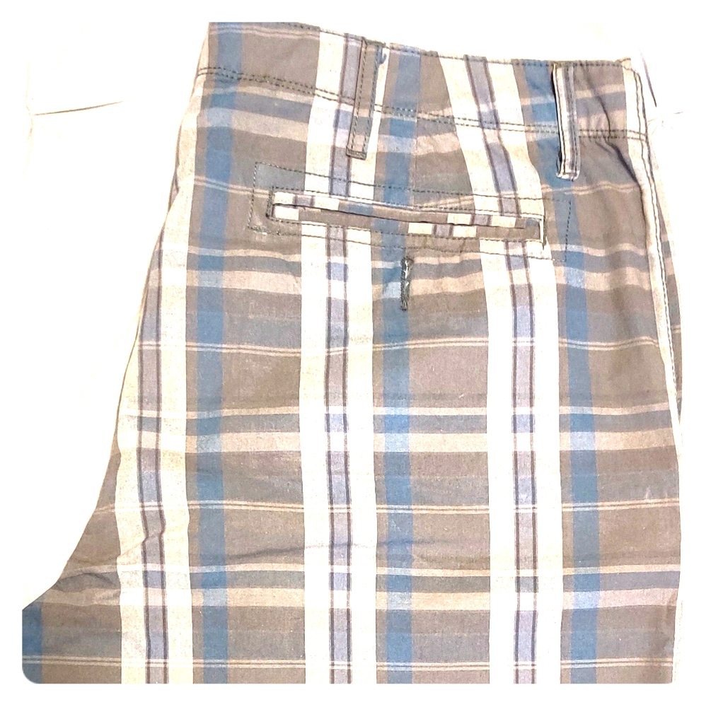 Men's Plaid Cargo Shorts
